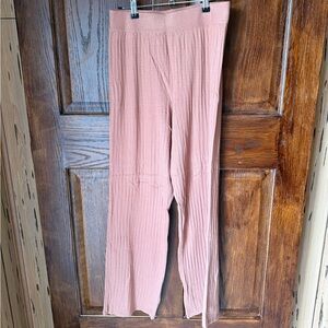 Abercrombie & Fitch Women’s Peach Ribbed Knit Pants